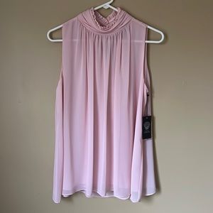 NWT Vince Camuto Ruffle Neck Blouse
